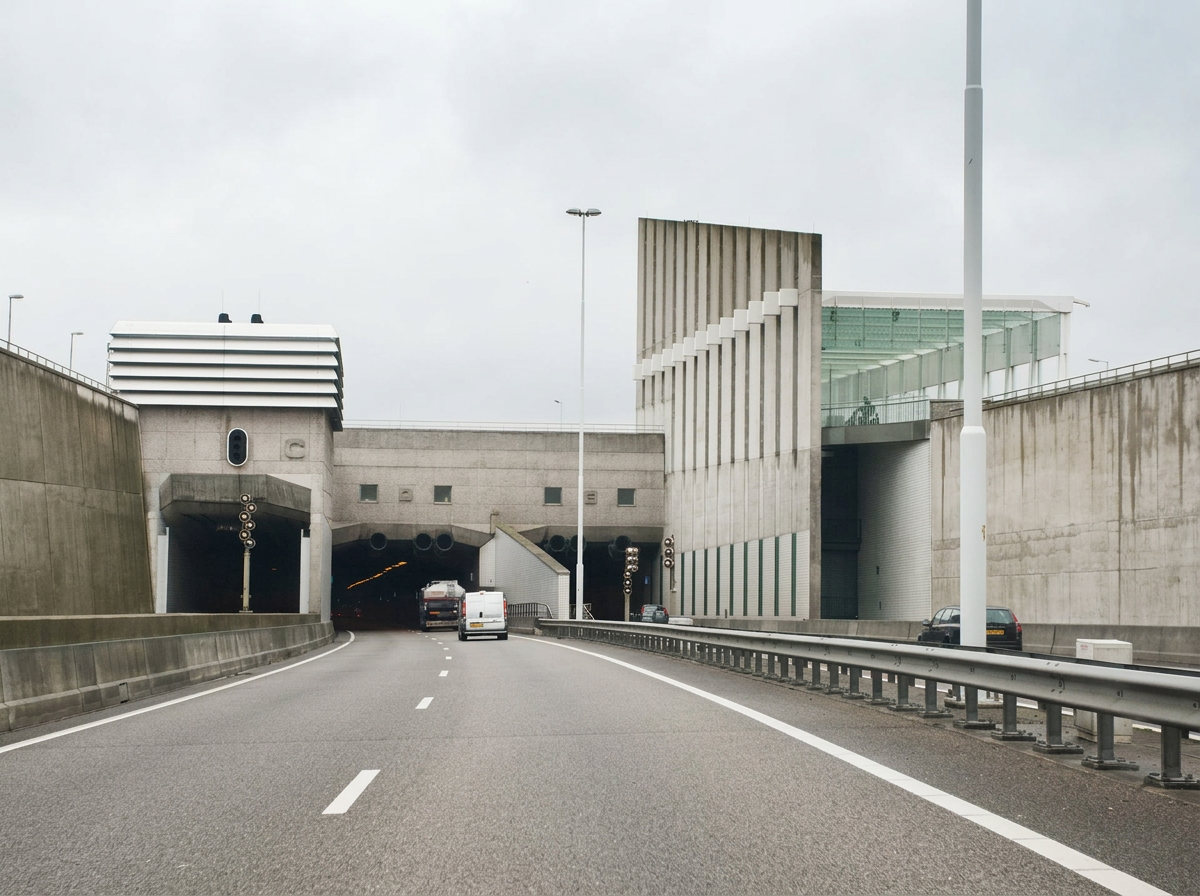 Entree van een Nederlandse tunnel